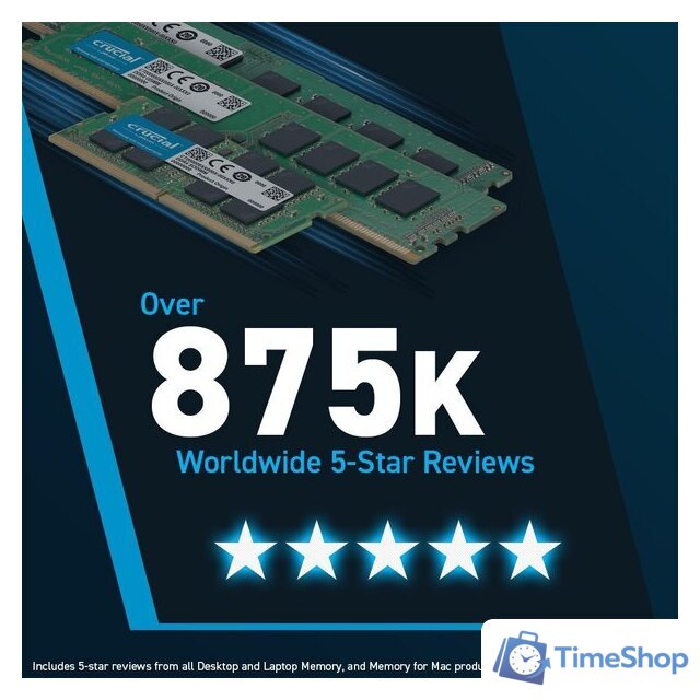 Оперативная память Crucial 2x32ГБ DDR5 5600 МГц CT2K32G56C46U5 - Изображение №7 — Интернет-магазин Time-Shop