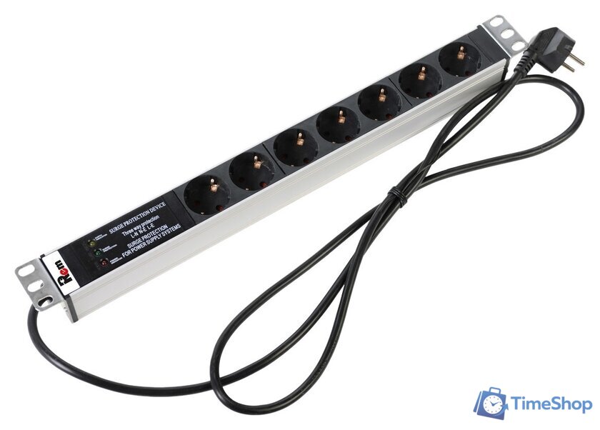 Блок розеток Rem R-16-7S-FI-440-3 (7 розеток, шнур 3 м) - Изображение №1 — Интернет-магазин Time-Shop