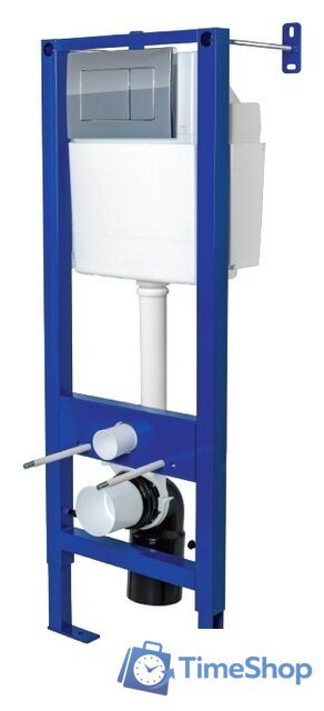 Инсталляция для унитаза Berges Wasserhaus Atom 040331 (хром) - Изображение №1 — Интернет-магазин Time-Shop