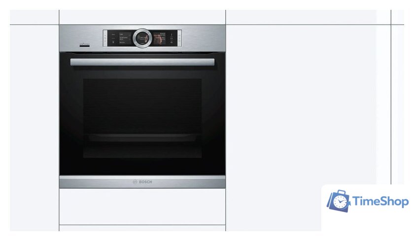 Электрический духовой шкаф Bosch Serie 8 HRG6769S6B - Изображение №3 — Интернет-магазин Time-Shop
