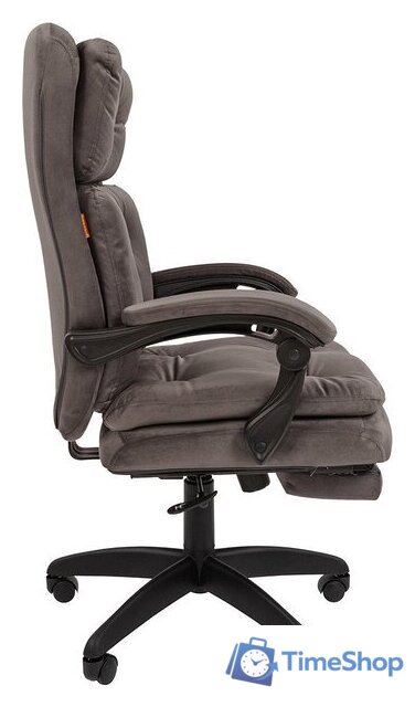 Офисное кресло CHAIRMAN Home 442 (ткань, Т-55 серый) - Изображение №3 — Интернет-магазин Time-Shop