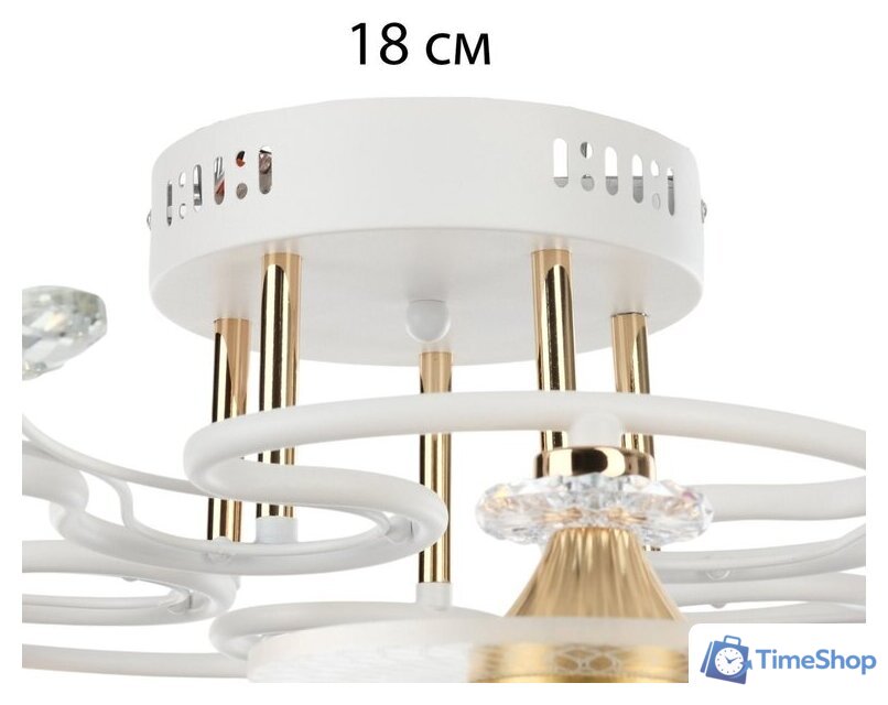 Припотолочная люстра BayerLux Патрисия 10385935 (белый) - Изображение №13 — Интернет-магазин Time-Shop