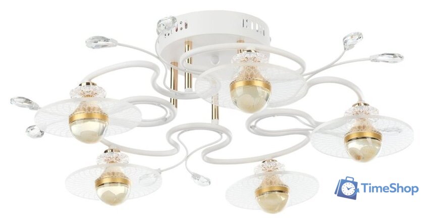 Припотолочная люстра BayerLux Патрисия 10385935 (белый) - Изображение №5 — Интернет-магазин Time-Shop