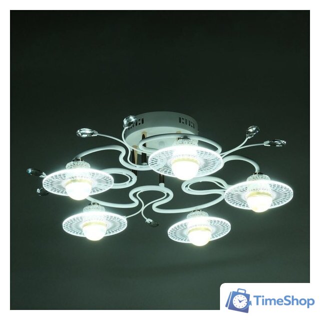 Припотолочная люстра BayerLux Патрисия 10385935 (белый) - Изображение №2 — Интернет-магазин Time-Shop