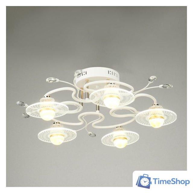 Припотолочная люстра BayerLux Патрисия 10385935 (белый) - Изображение №1 — Интернет-магазин Time-Shop