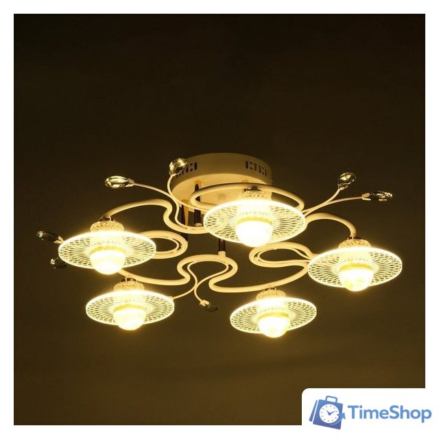 Припотолочная люстра BayerLux Патрисия 10385935 (белый) - Изображение №4 — Интернет-магазин Time-Shop