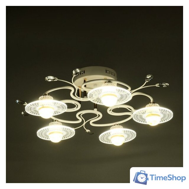 Припотолочная люстра BayerLux Патрисия 10385935 (белый) - Изображение №3 — Интернет-магазин Time-Shop