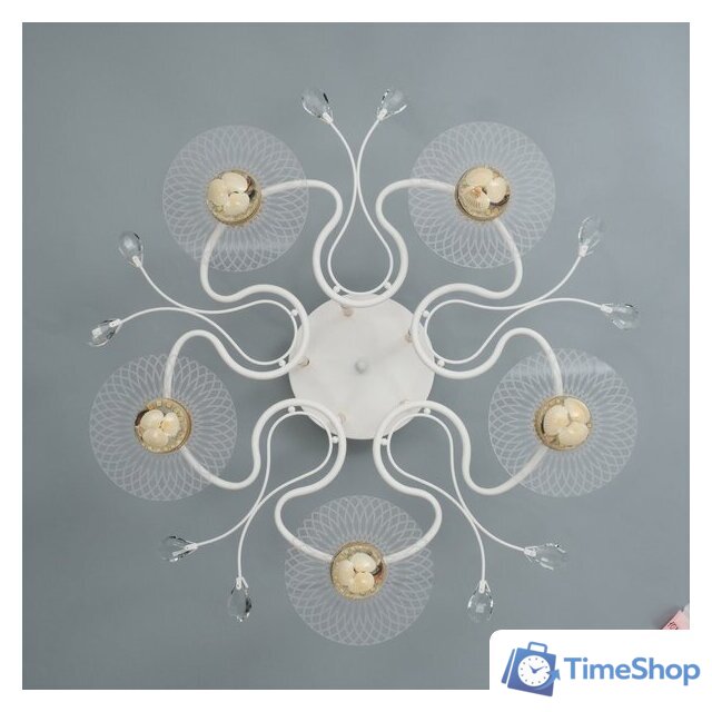 Припотолочная люстра BayerLux Патрисия 10385935 (белый) - Изображение №7 — Интернет-магазин Time-Shop