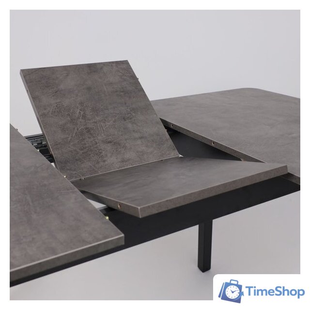 Кухонный стол Мамадома Tirk radial-110 раздвижной 110-142х70 (дымчатая керамика/черный) - Изображение №18 — Интернет-магазин Time-Shop