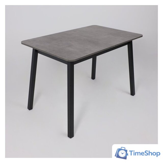 Кухонный стол Мамадома Tirk radial-110 раздвижной 110-142х70 (дымчатая керамика/черный) - Изображение №8 — Интернет-магазин Time-Shop
