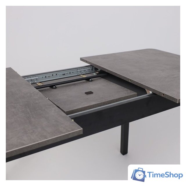 Кухонный стол Мамадома Tirk radial-110 раздвижной 110-142х70 (дымчатая керамика/черный) - Изображение №15 — Интернет-магазин Time-Shop