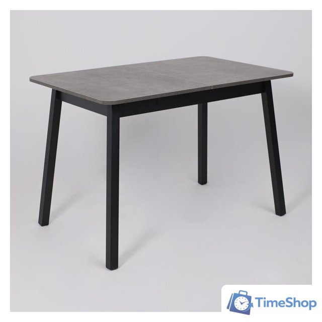 Кухонный стол Мамадома Tirk radial-110 раздвижной 110-142х70 (дымчатая керамика/черный) - Изображение №7 — Интернет-магазин Time-Shop