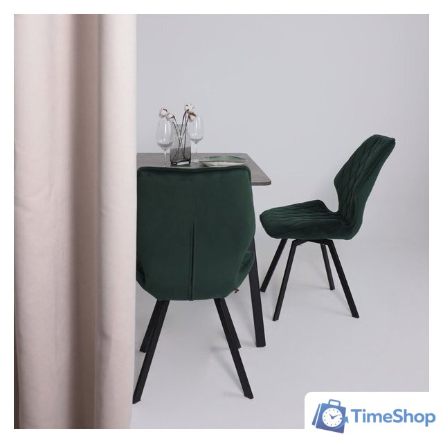 Кухонный стол Мамадома Tirk radial-110 раздвижной 110-142х70 (дымчатая керамика/черный) - Изображение №3 — Интернет-магазин Time-Shop