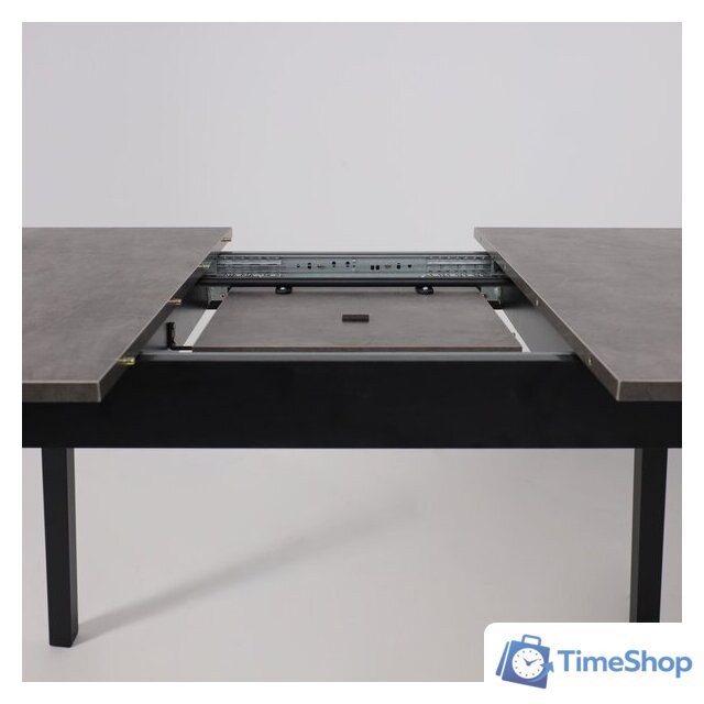 Кухонный стол Мамадома Tirk radial-110 раздвижной 110-142х70 (дымчатая керамика/черный) - Изображение №16 — Интернет-магазин Time-Shop