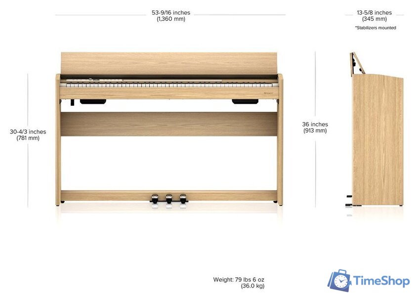 Цифровое пианино Roland F701 (коричневый) - Изображение №14 — Интернет-магазин Time-Shop