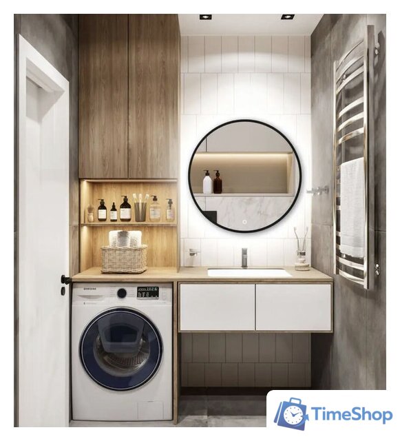  eMZe 80 LED.UV.80.80.CHE (черный с УФ-окантовкой и подсветкой) - Изображение №5 — Интернет-магазин Time-Shop