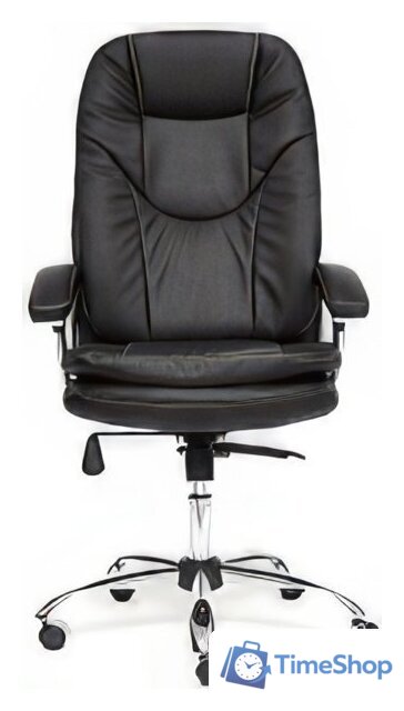 Офисное кресло TetChair Softy Lux (иск. кожа, черный) - Изображение №3 — Интернет-магазин Time-Shop