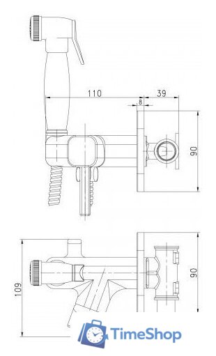 Гигиенический душ Lemark Solo LM7165B - Изображение №2 — Интернет-магазин Time-Shop