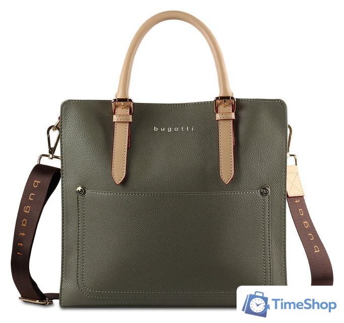 Женская сумка Bugatti Ella 49362184 (оливковый) - Изображение №2 — Интернет-магазин Time-Shop
