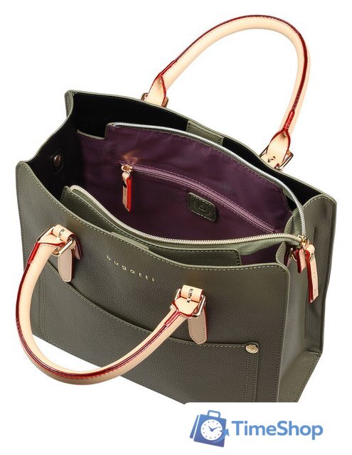 Женская сумка Bugatti Ella 49362184 (оливковый) - Изображение №5 — Интернет-магазин Time-Shop