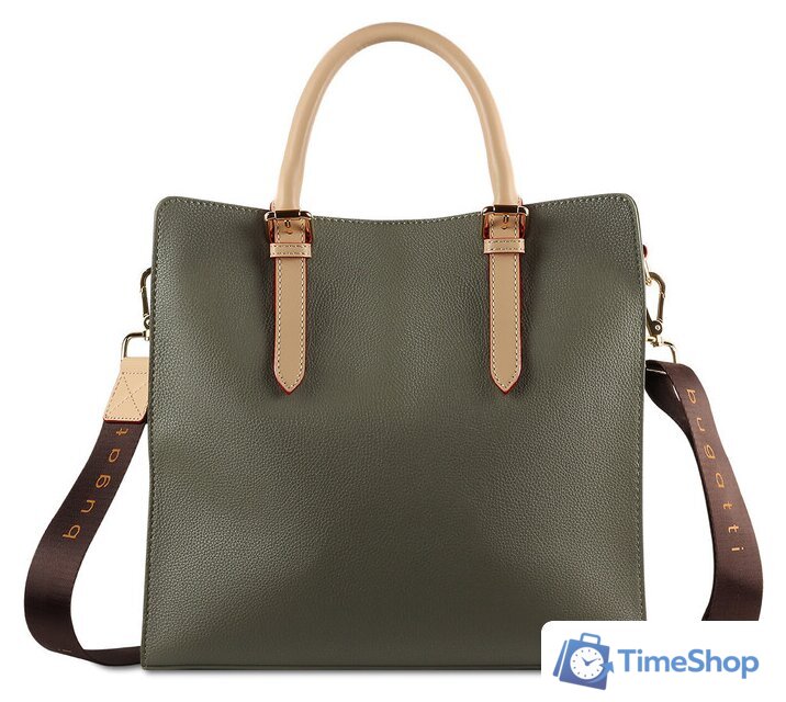 Женская сумка Bugatti Ella 49362184 (оливковый) - Изображение №3 — Интернет-магазин Time-Shop