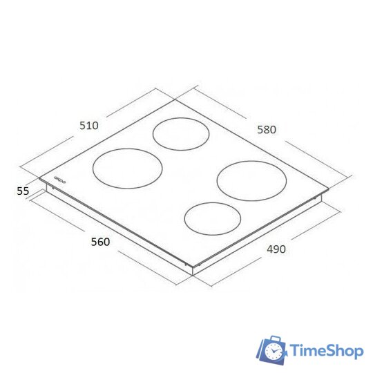 Варочная панель Akpo PKA 60 9014 BL - Изображение №8 — Интернет-магазин Time-Shop