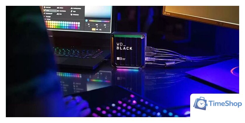 Внешний накопитель WD Black D50 Game Dock NVMe 2TB WDBA3U0020BBK - Изображение №7 — Интернет-магазин Time-Shop