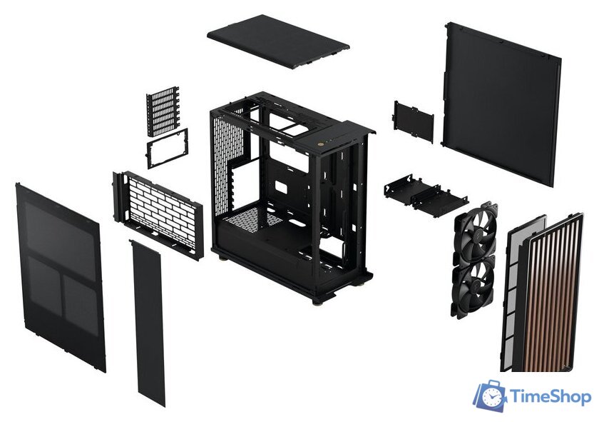 Корпус Fractal Design North Charcoal Black FD-C-NOR1C-01 - Изображение №16 — Интернет-магазин Time-Shop