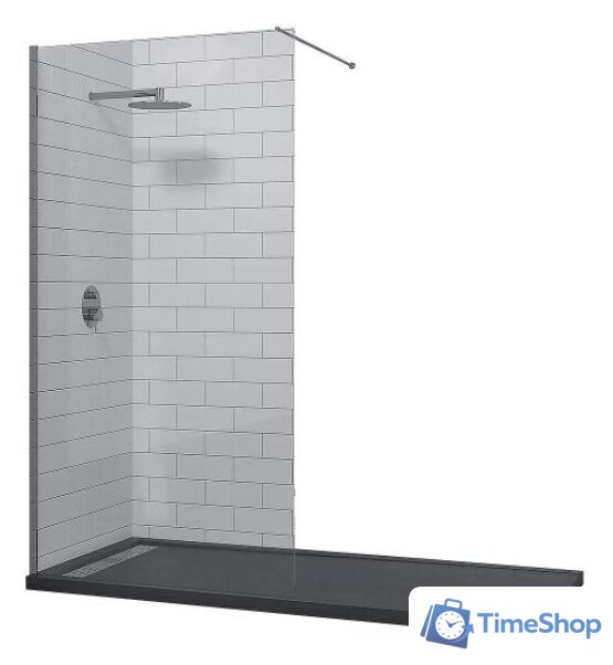 Душевая стенка RGW WA-010 351001014-11 140 (хром/прозрачное стекло) - Изображение №1 — Интернет-магазин Time-Shop