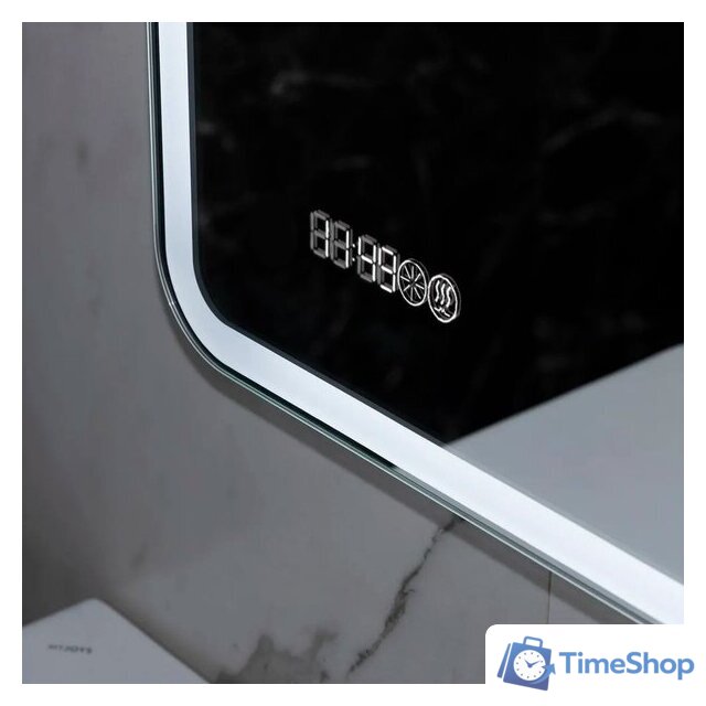  Пекам Зеркало Marta 1 80x100 marta1-80x100spcl (с подсветкой, сенсором на прикосновение, подогревом и часами) - Изображение №5 — Интернет-магазин Time-Shop
