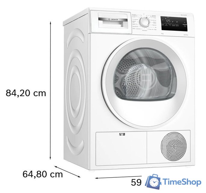 Сушильная машина Bosch Serie 4 WTH86200PL - Изображение №7 — Интернет-магазин Time-Shop