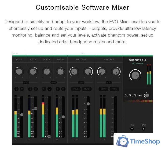 Аудиоинтерфейс Audient EVO 8 - Изображение №15 — Интернет-магазин Time-Shop