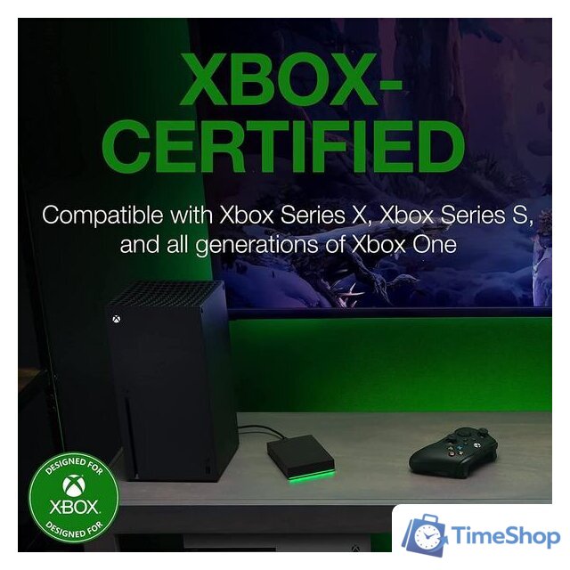 Внешний накопитель Seagate Game Drive for Xbox STKX2000400 2TB - Изображение №4 — Интернет-магазин Time-Shop