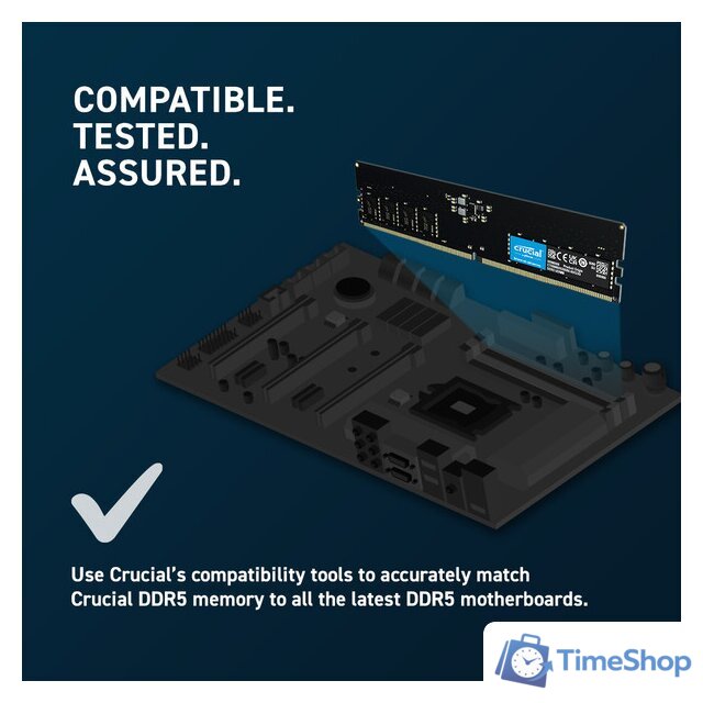Оперативная память Crucial 16ГБ DDR5 4800 МГц CB16GU4800 - Изображение №5 — Интернет-магазин Time-Shop