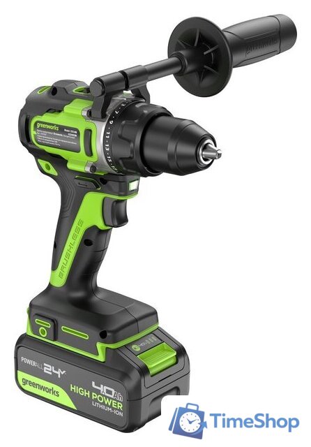 Дрель-шуруповерт Greenworks GD24DD90 3707507CUD (с 2-мя АКБ) - Изображение №8 — Интернет-магазин Time-Shop