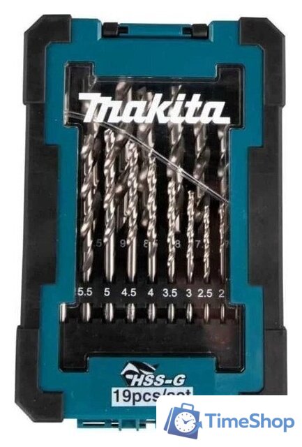 Набор сверл Makita D-78352 (19 предметов) - Изображение №1 — Интернет-магазин Time-Shop