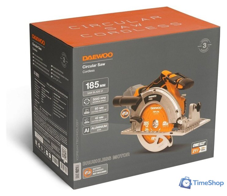 Дисковая (циркулярная) пила Daewoo Power DAS 1821Li (без АКБ) - Изображение №11 — Интернет-магазин Time-Shop