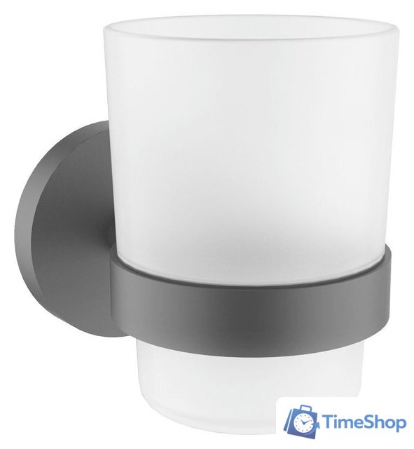 Набор аксессуаров для ванной Wellsee Finishing Touch 182512002 (мыльница, стакан для зубных щеток, дозатор для жидкого мыла, крючок 2 шт, матовый черный) - Изображение №4 — Интернет-магазин Time-Shop