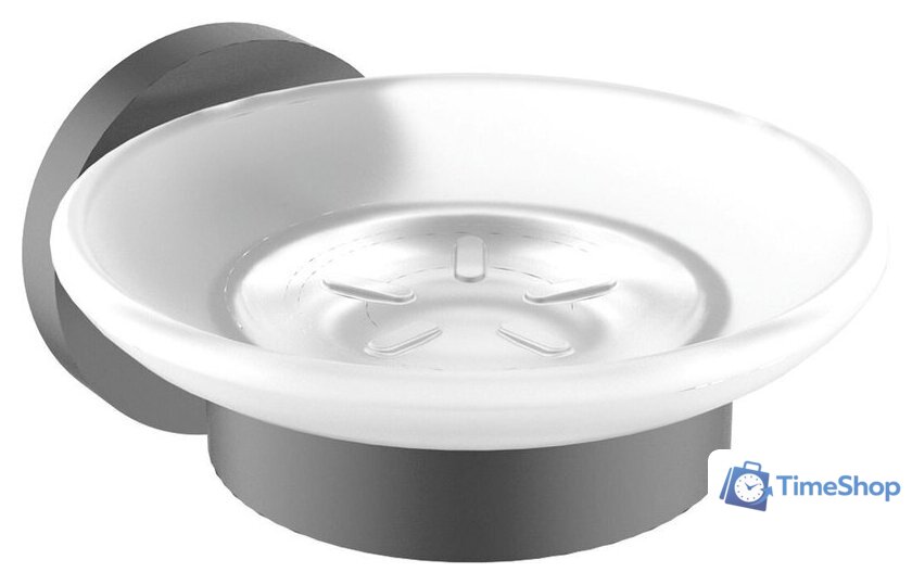 Набор аксессуаров для ванной Wellsee Finishing Touch 182512002 (мыльница, стакан для зубных щеток, дозатор для жидкого мыла, крючок 2 шт, матовый черный) - Изображение №3 — Интернет-магазин Time-Shop