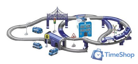 Набор железной дороги Голубая стрела Скоростной поезд Полицейский участок 95028 - Изображение №1 — Интернет-магазин Time-Shop