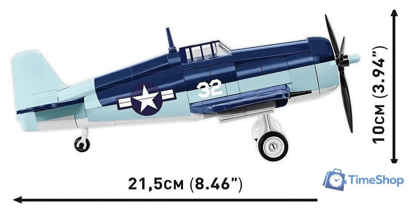 Конструктор Cobi Historical Collection WWII Grumman F6F Hellcat - Изображение №9 — Интернет-магазин Time-Shop