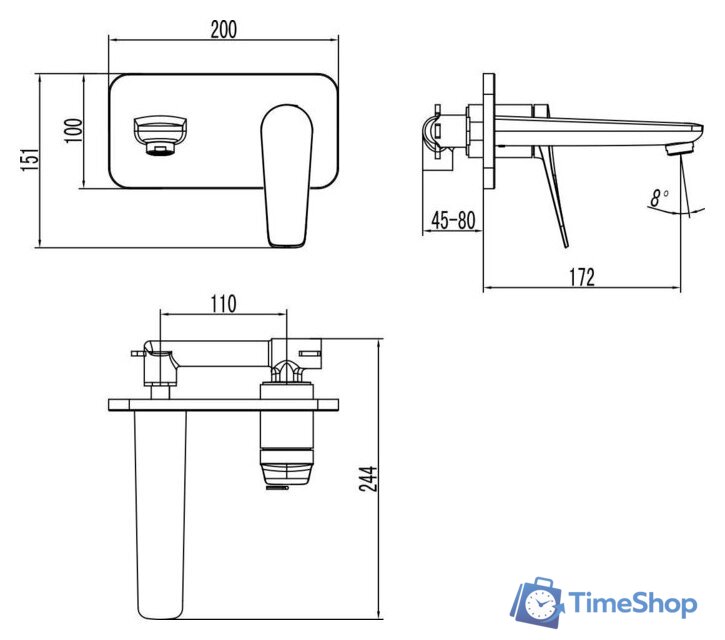 Смеситель Lemark Bronx LM3726GM - Изображение №2 — Интернет-магазин Time-Shop