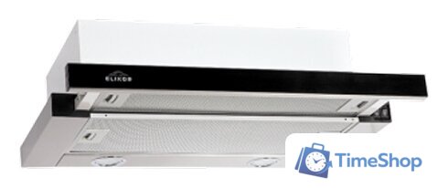 Кухонная вытяжка Elikor Интегра Glass 50Н-400-В2Д (нержавеющая сталь/черное стекло) (940979) - Изображение №1 — Интернет-магазин Time-Shop