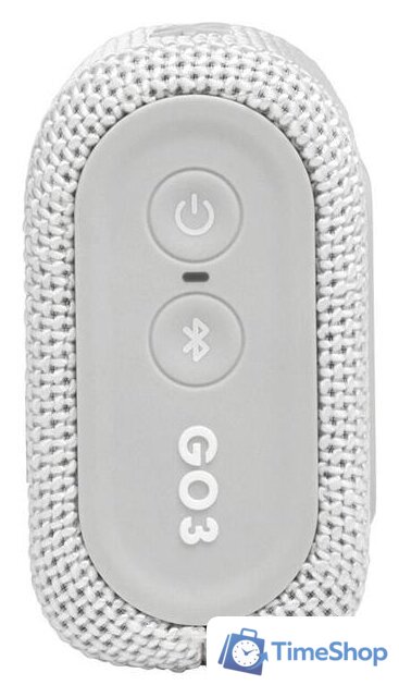 Беспроводная колонка JBL Go 3 (белый) - Изображение №6 — Интернет-магазин Time-Shop
