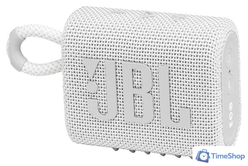 Беспроводная колонка JBL Go 3 (белый) - Изображение №1 — Интернет-магазин Time-Shop