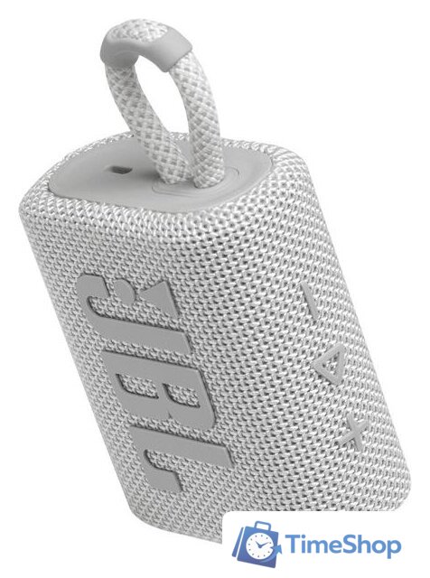 Беспроводная колонка JBL Go 3 (белый) - Изображение №3 — Интернет-магазин Time-Shop