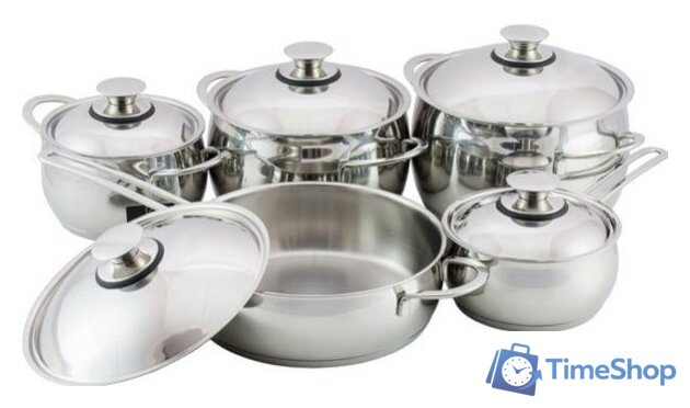 Набор кастрюль Кухар Магнолия Престиж КМ3-035М - Изображение №1 — Интернет-магазин Time-Shop