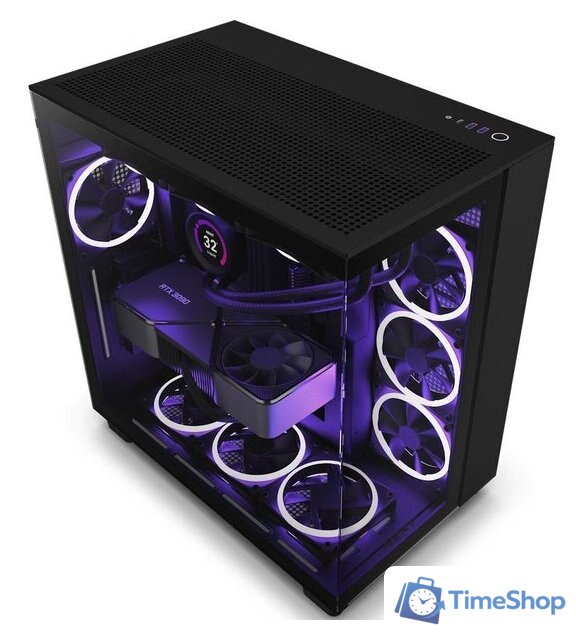 Корпус NZXT H9 Flow CM-H91FB-01 - Изображение №1 — Интернет-магазин Time-Shop
