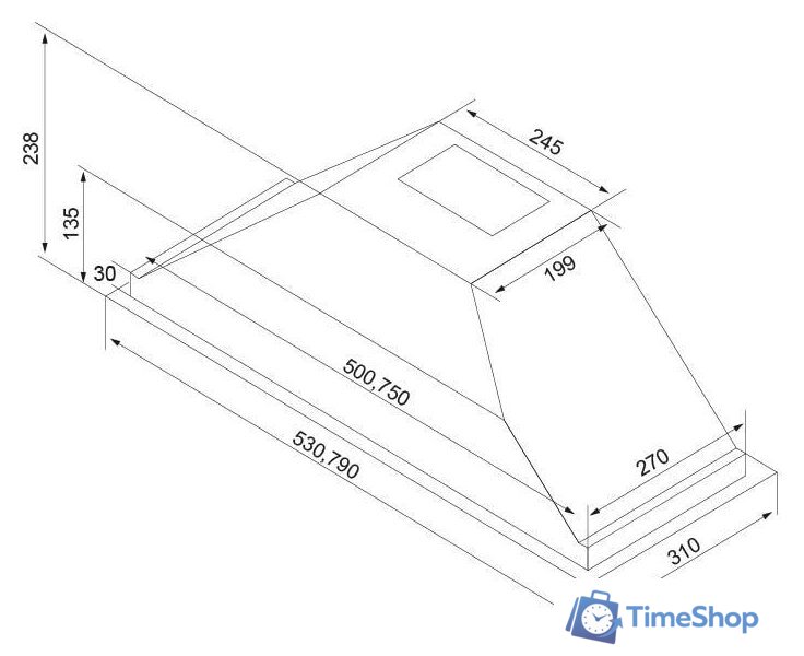 Кухонная вытяжка BEKO HNU 51311 SH - Изображение №7 — Интернет-магазин Time-Shop