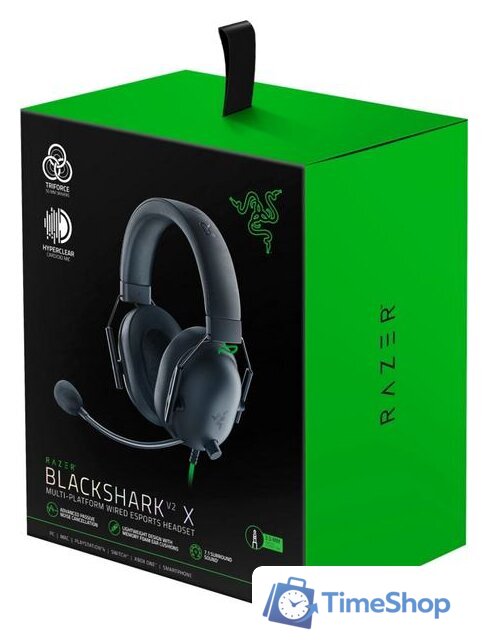 Наушники Razer BlackShark V2 X (черный) - Изображение №8 — Интернет-магазин Time-Shop